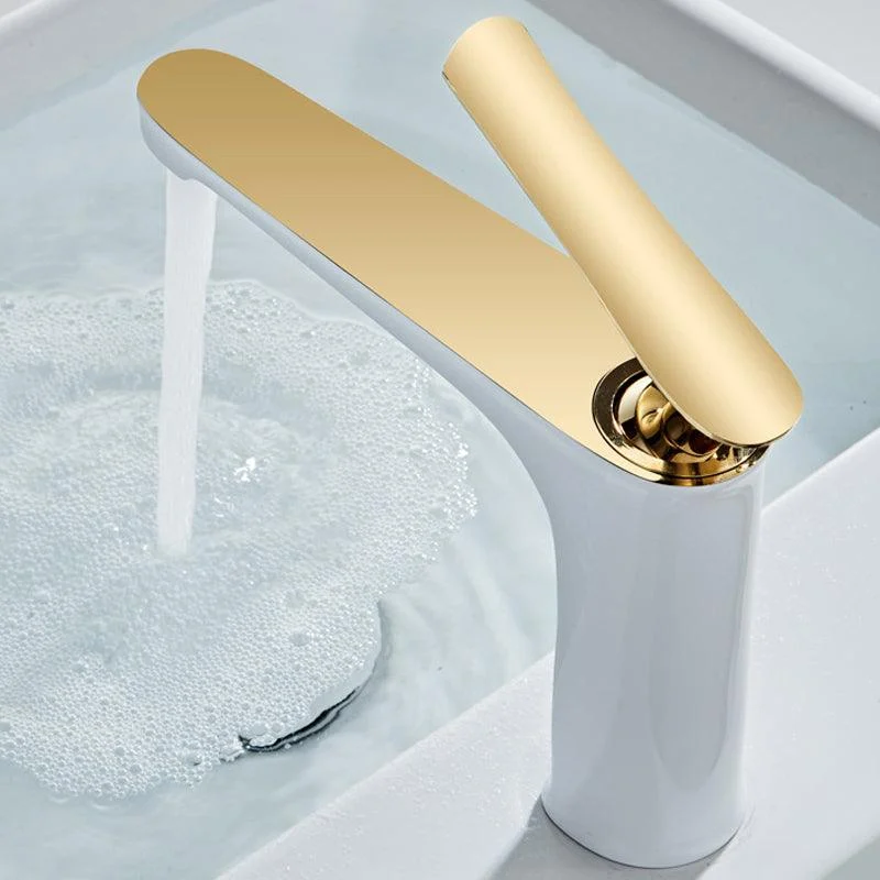 Light Luxury Basin Tap 6.69" H Modern Brass Vessel Sink Tap -Bathlova