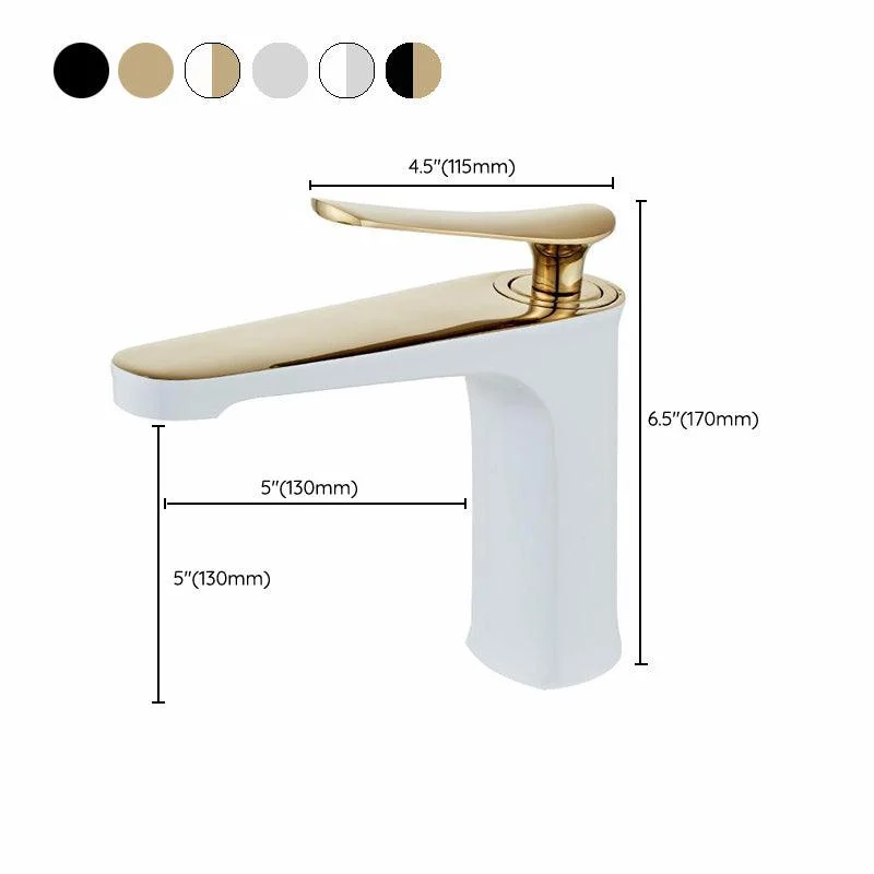 Light Luxury Basin Tap 6.69" H Modern Brass Vessel Sink Tap -Bathlova