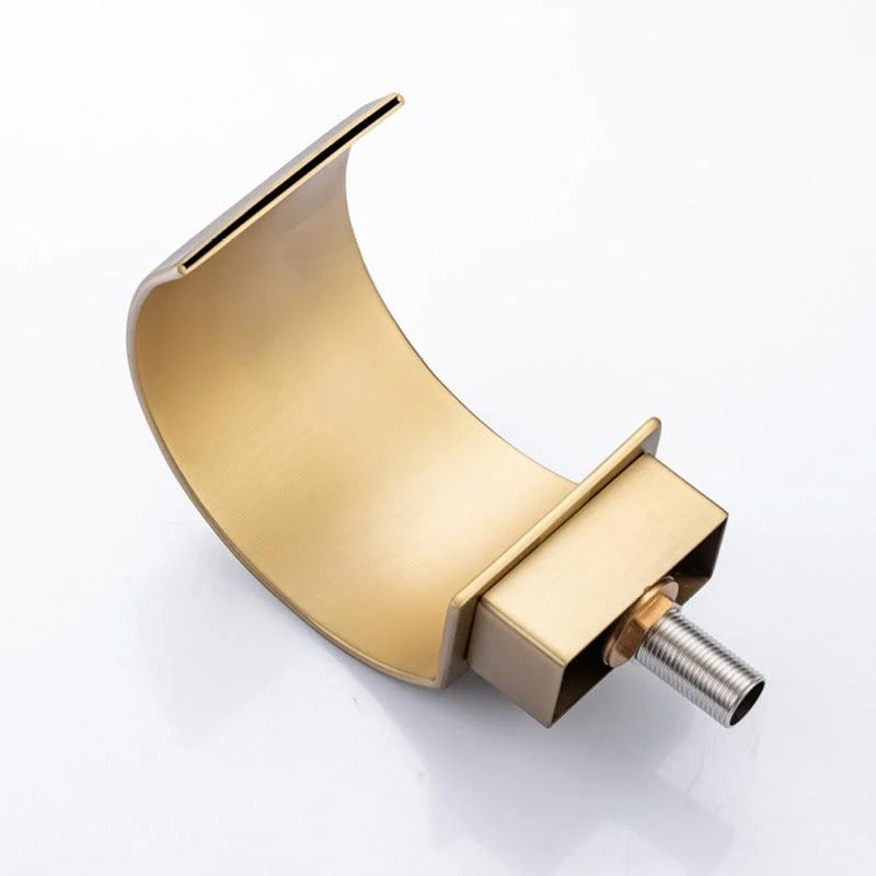 Light Luxury Basin Tap Waterfall Spout Bathroom Tap Knob Handle Sink Tap -Bathlova