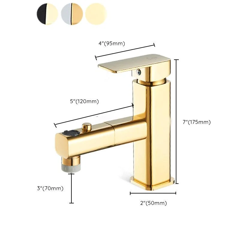 Light Luxury Bathroom Tap Lever Handle Vessel Tap with Swivel Spout -Bathlova