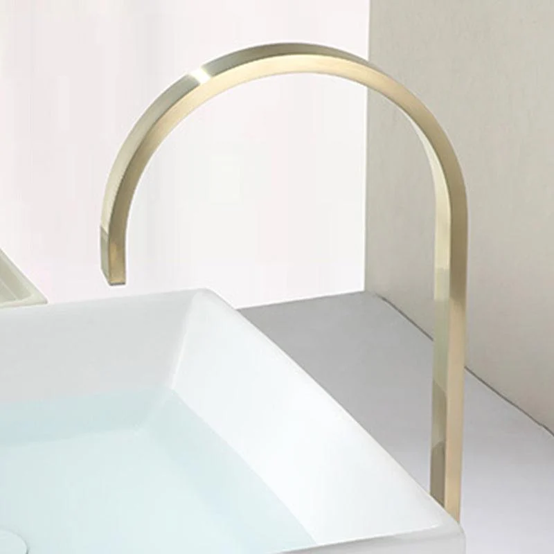 Light Luxury Vanity Sink Tap Cubic Single Handle Tap for Bathroom -Bathlova