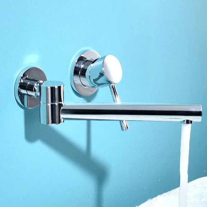 Light Luxury Wall Mounted Bathroom Tap Lever Handle Sink Tap -Bathlova