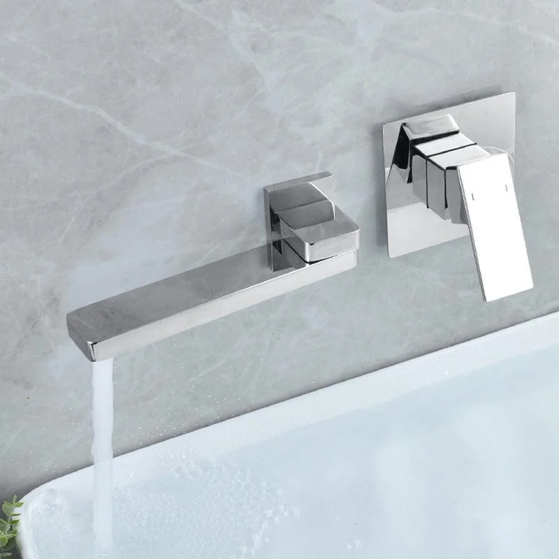 Light Luxury Wall Mounted Bathroom Tap Lever Handle Sink Tap -Bathlova