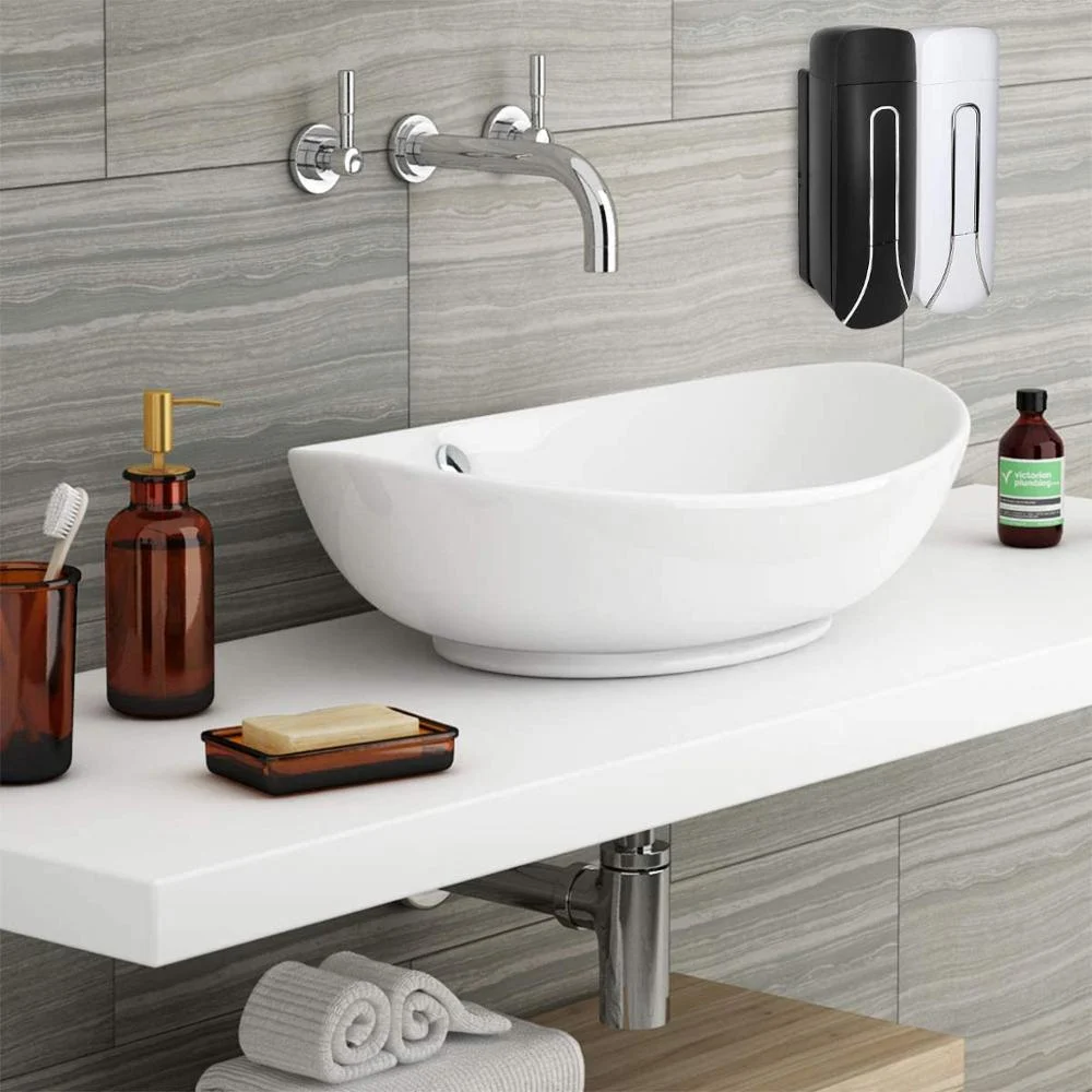 Liquid Soap Dispenser Wall Mounted For Shower Gel Detergent Bottle -Bathlova