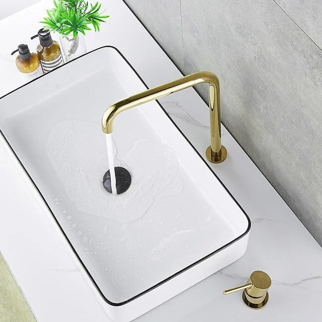 Long Pipe Deck Mount Bathroom Basin Tap -Bathlova