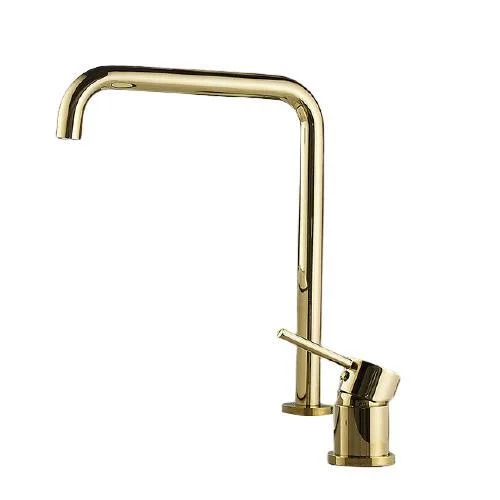 Long Pipe Deck Mount Bathroom Basin Tap -Bathlova