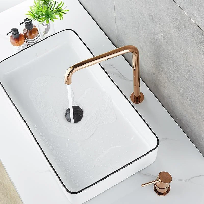 Long Pipe Deck Mount Bathroom Basin Tap -Bathlova