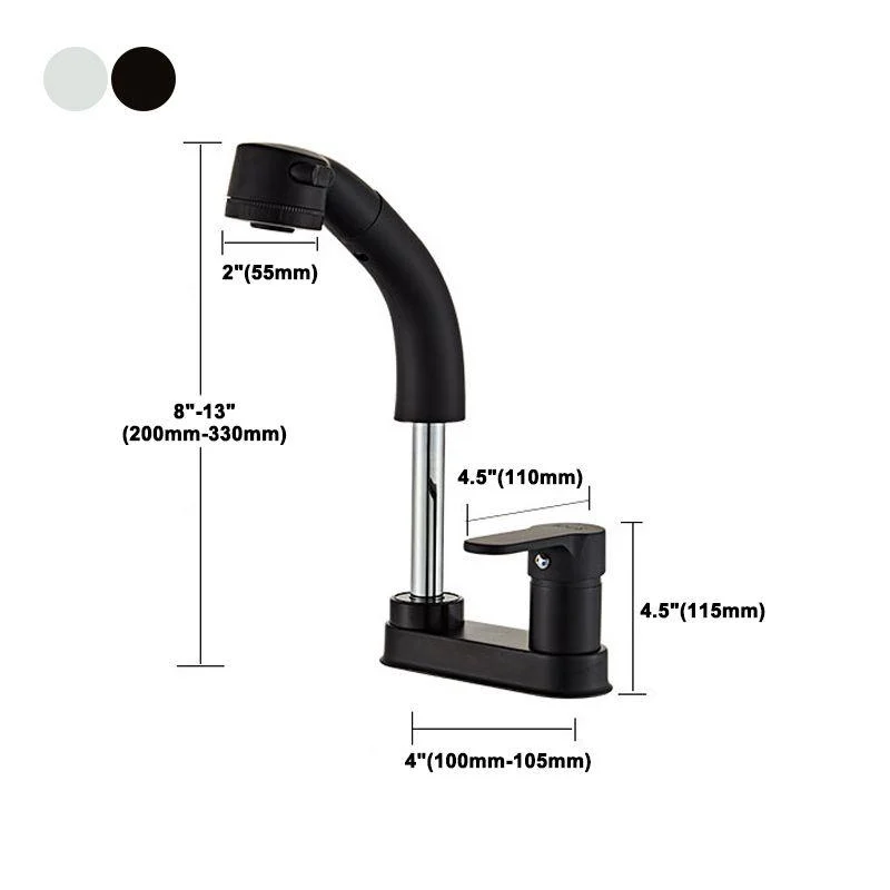 Low Arc Bathroom Sink Tap with 1 Handle Vessel Tap with Overflow -Bathlova