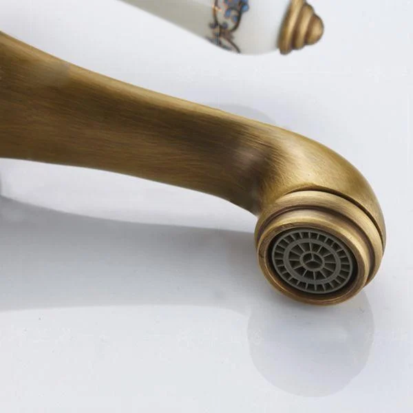 Low-arc Country Vessel Tap Single Handle Brass Tap for Bathroom -Bathlova