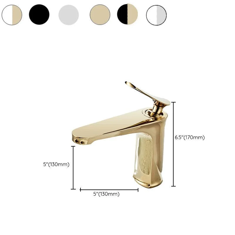 Luxury 1 Handle Sink Bathroom Tap Circular Brass Basin Tap with Water Hose -Bathlova