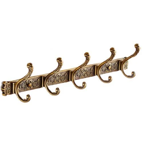 Luxury Bathroom Wall Antique 5 Row Hook -Bathlova