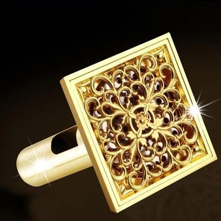 luxury-golden-square-floor-waste-drain-bathroom-shower-drain-bathlova-7 Luxury Golden Square Floor Waste Drain Bathroom Shower Drain -Bathlova