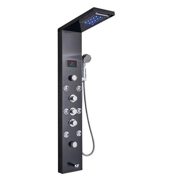 Luxury LED Shower Column Tap SPA Massage Jet Shower Panel -Bathlova