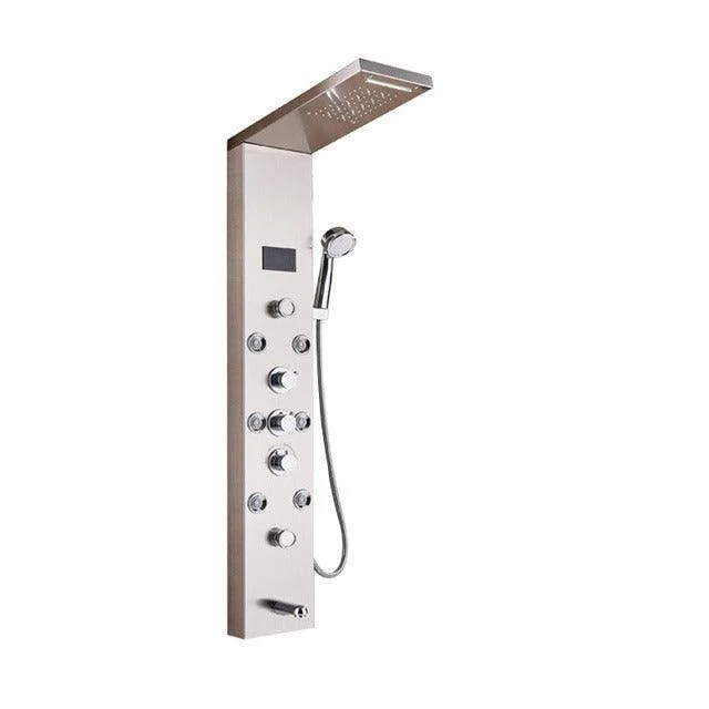 Luxury LED Shower Column Tap SPA Massage Jet Shower Panel -Bathlova