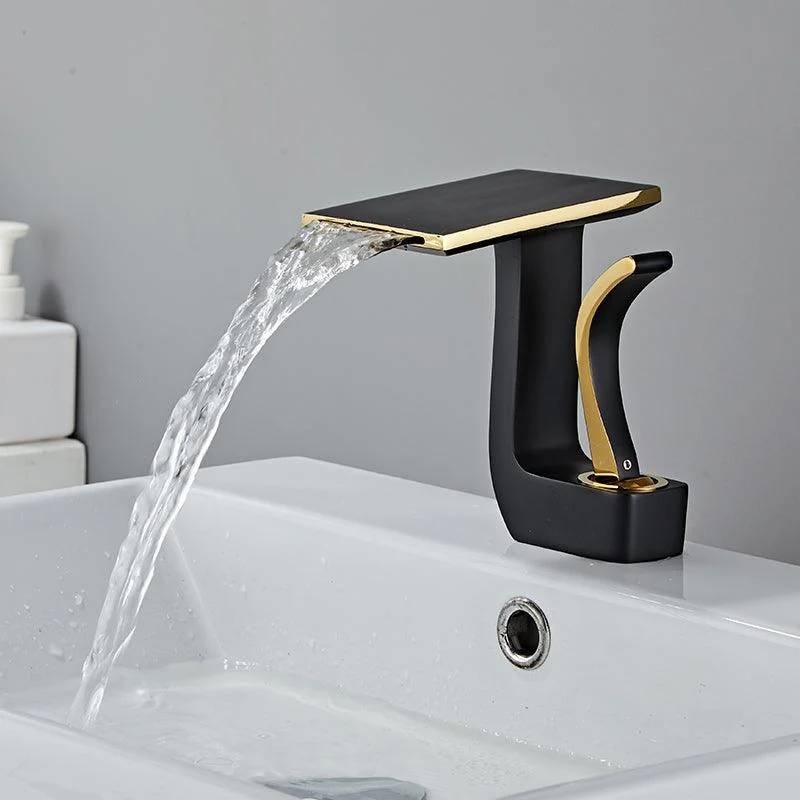 Luxury Single Handle Sink Tap Bathroom Brass Centerset Tap -Bathlova