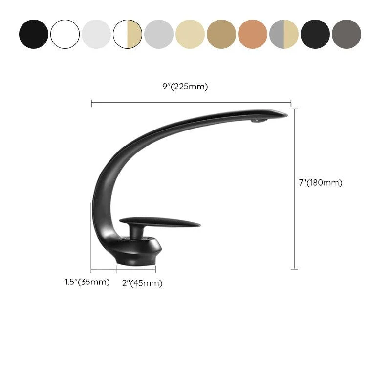 Luxury Single Handle Sink Tap Brass Bathroom Gooseneck Tap -Bathlova