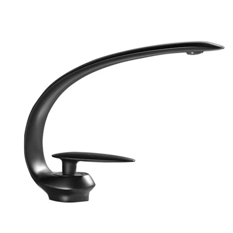 Luxury Single Handle Sink Tap Brass Bathroom Gooseneck Tap -Bathlova