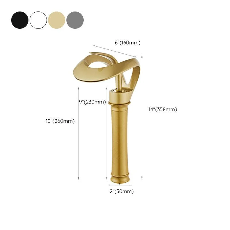 Luxury Single Handle Sink Tap Brass Bathroom Novel Shape Tap -Bathlova