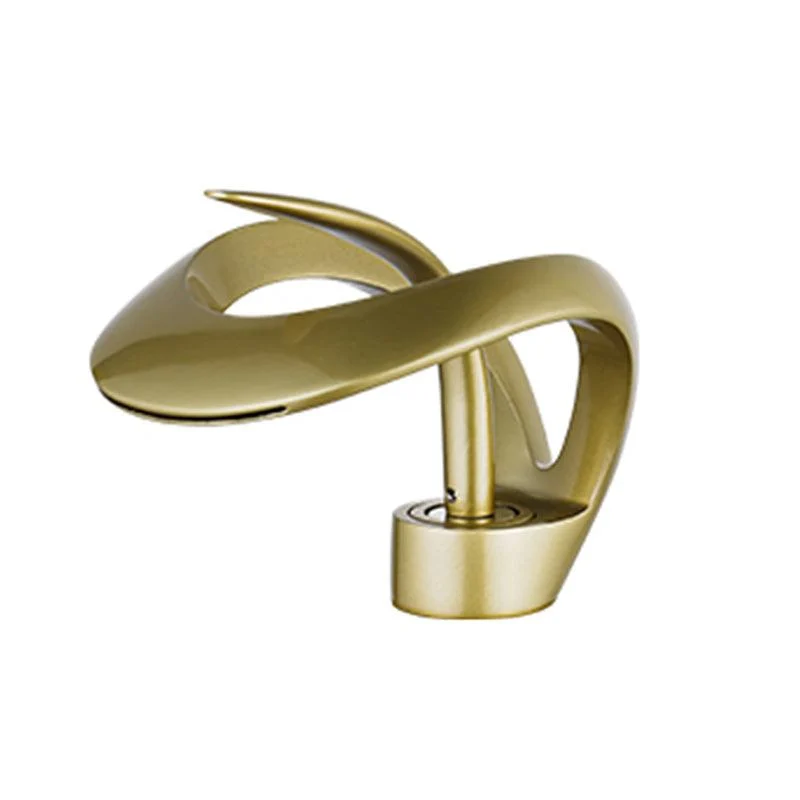 Luxury Single Handle Sink Tap Brass Bathroom Novel Shape Tap -Bathlova