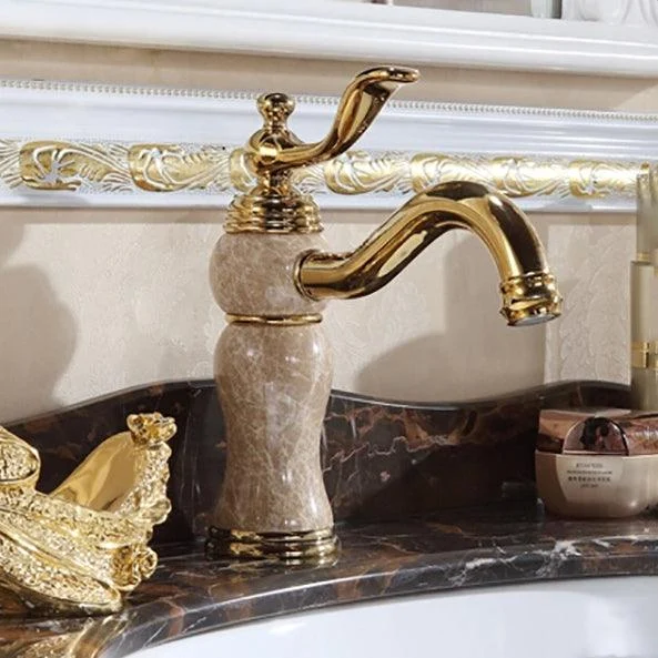 Luxury Vessel Sink Tap Brass Lever Handles Basin Lavatory Tap -Bathlova