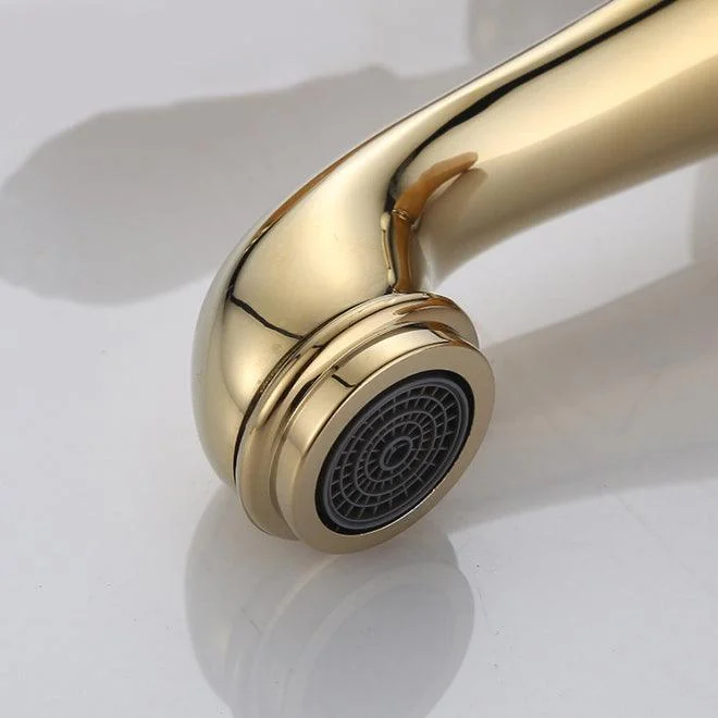 Luxury Vessel Tap Brass Lever Handles Low Arc Basin Lavatory Tap -Bathlova