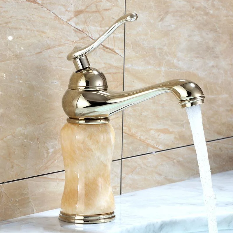 Luxury Vessel Tap Brass Lever Handles Low Arc Basin Lavatory Tap -Bathlova