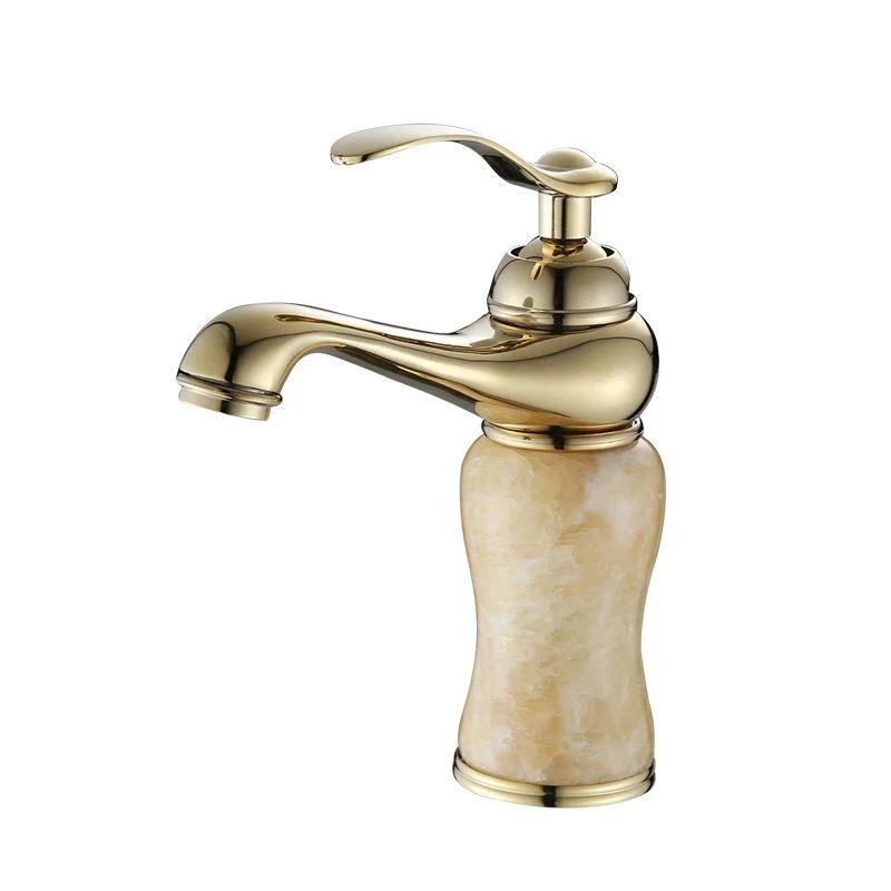 Luxury Vessel Tap Brass Lever Handles Low Arc Basin Lavatory Tap -Bathlova