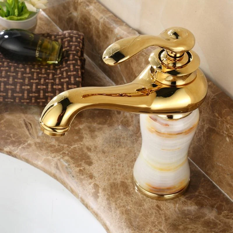 Luxury Vessel Tap Lever Handle Low Arc Vessel Sink Bathroom Tap -Bathlova