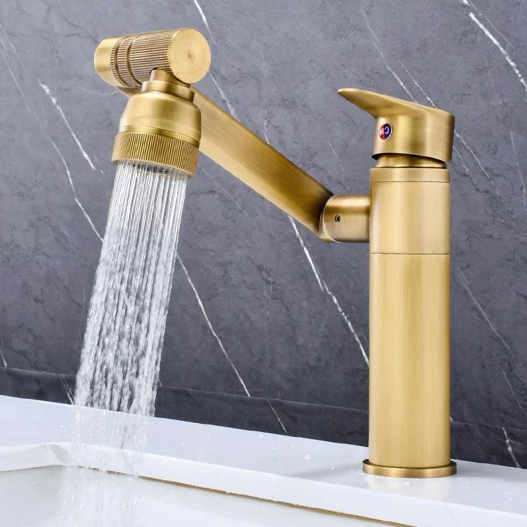 Luxury Vessel Tap Swivel Spout High-Arc Single Handle Vessel Tap -Bathlova