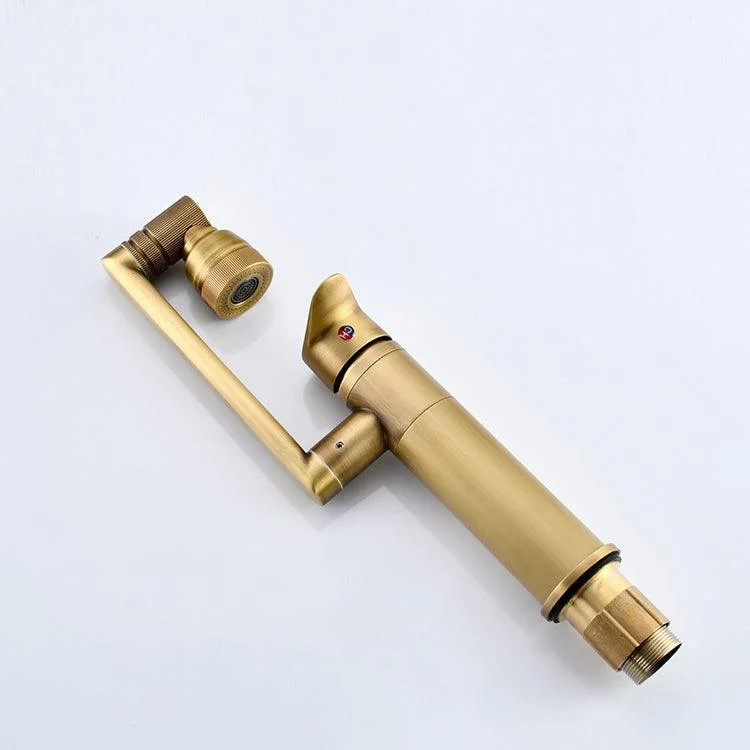 Luxury Vessel Tap Swivel Spout High-Arc Single Handle Vessel Tap -Bathlova