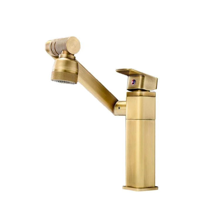 Luxury Vessel Tap Swivel Spout High-Arc Single Handle Vessel Tap -Bathlova