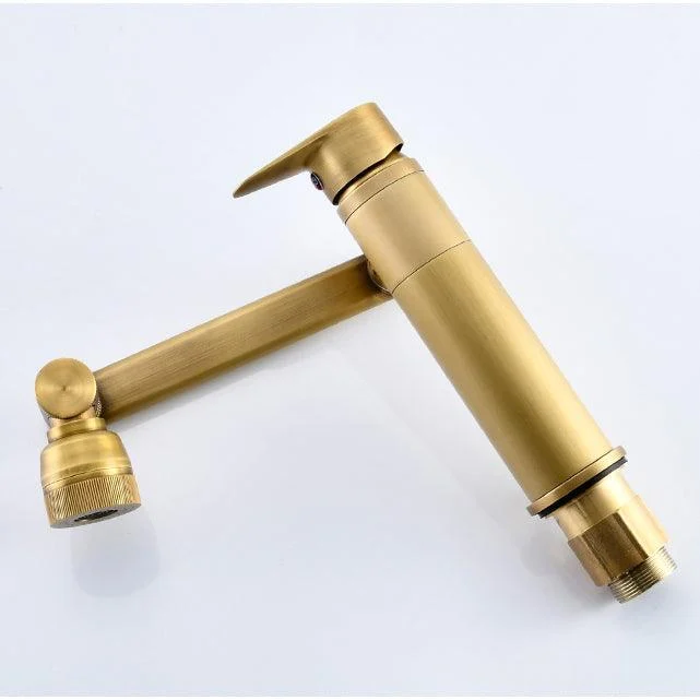 Luxury Vessel Tap Swivel Spout High-Arc Single Handle Vessel Tap -Bathlova