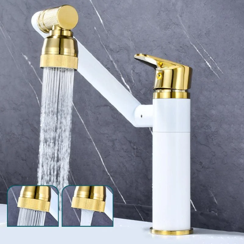 Luxury Vessel Tap Swivel Spout High-Arc Single Handle Vessel Tap -Bathlova