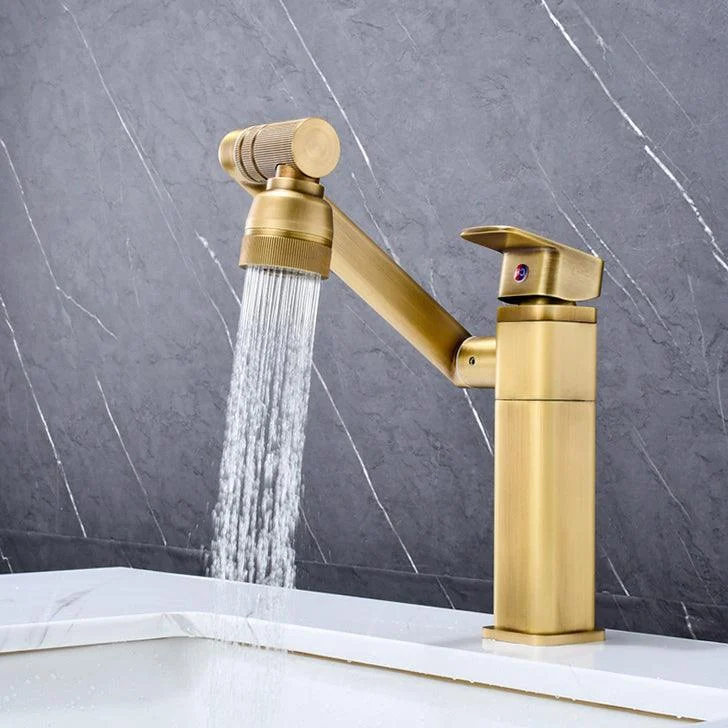 Luxury Vessel Tap Swivel Spout High-Arc Single Handle Vessel Tap -Bathlova