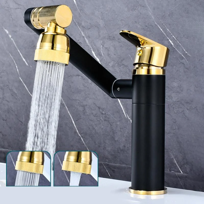 Luxury Vessel Tap Swivel Spout High-Arc Single Handle Vessel Tap -Bathlova