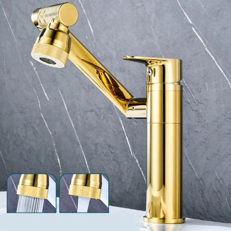 Luxury Vessel Tap Swivel Spout High-Arc Single Handle Vessel Tap -Bathlova