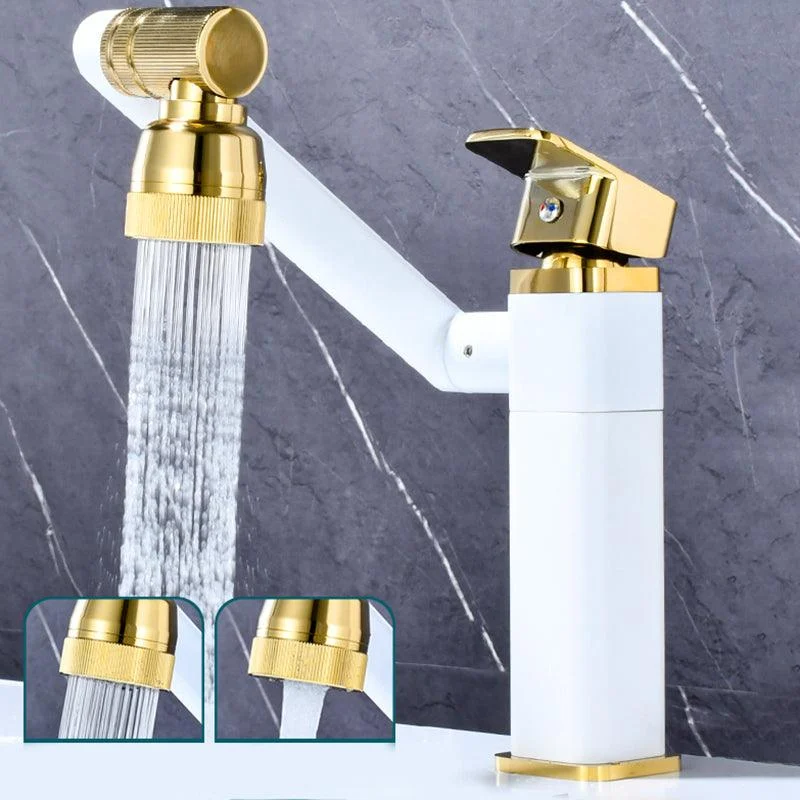 Luxury Vessel Tap Swivel Spout High-Arc Single Handle Vessel Tap -Bathlova