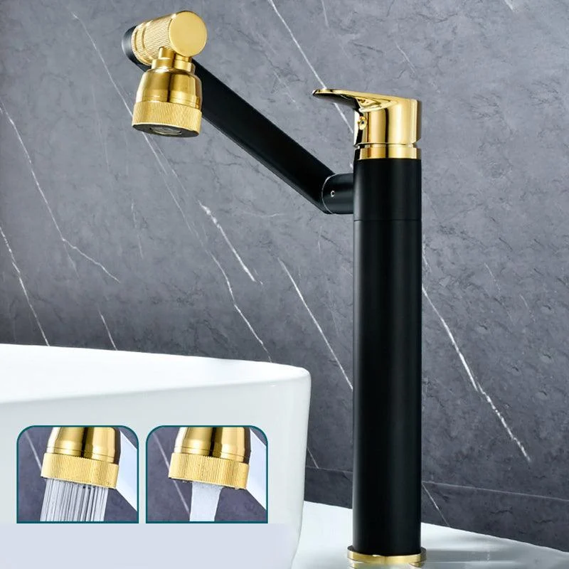 Luxury Vessel Tap Swivel Spout High-Arc Single Handle Vessel Tap -Bathlova