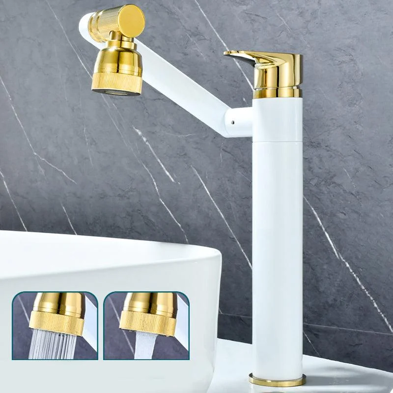 Luxury Vessel Tap Swivel Spout High-Arc Single Handle Vessel Tap -Bathlova