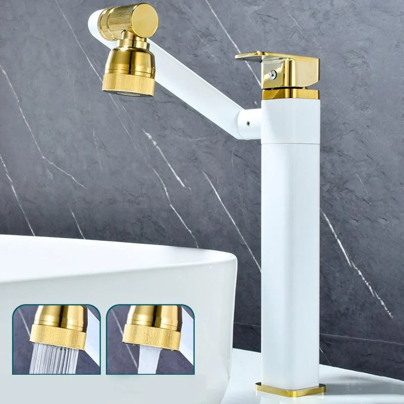 Luxury Vessel Tap Swivel Spout High-Arc Single Handle Vessel Tap -Bathlova