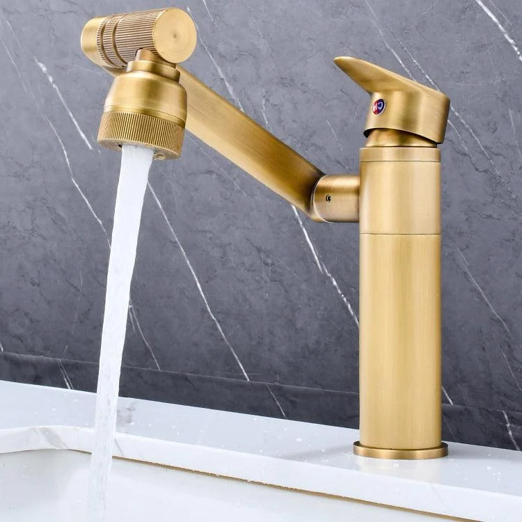 Luxury Vessel Tap Swivel Spout High-Arc Single Handle Vessel Tap -Bathlova