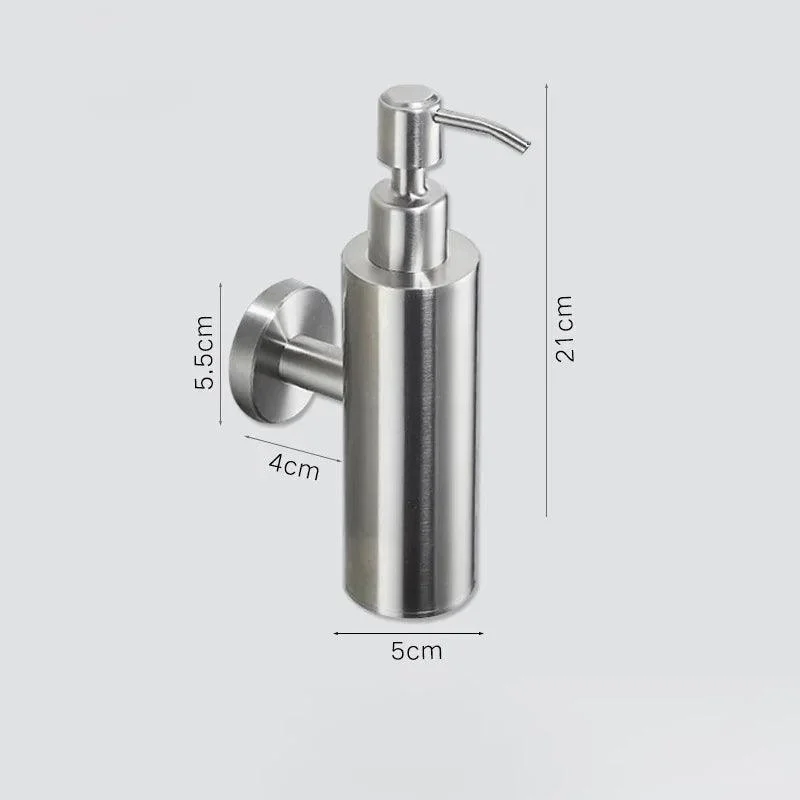 Manual Soap Dispenser Wall Mounted Square Round Soap Dispenser -Bathlova