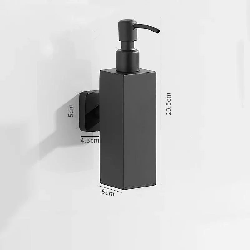 Manual Soap Dispenser Wall Mounted Square Round Soap Dispenser -Bathlova