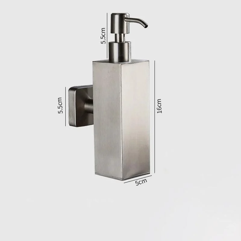 Manual Soap Dispenser Wall Mounted Square Round Soap Dispenser -Bathlova