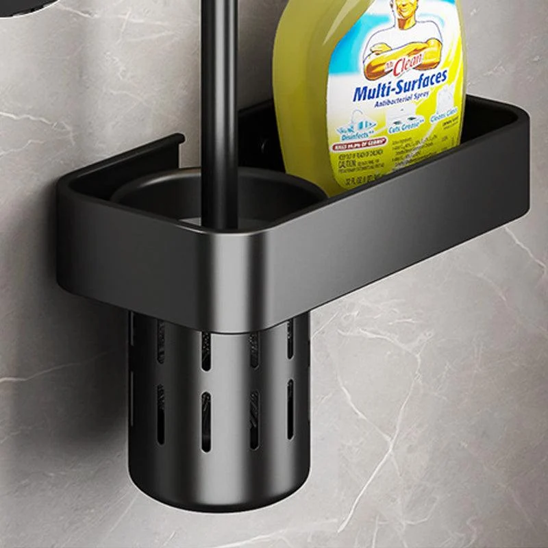 Matte Black 2-Piece Modern Bathroom Accessory as Individual Or as a Set with Bath Shelf -Bathlova