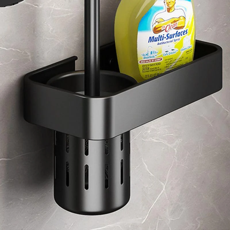 Matte Black 2-Piece Modern Bathroom Accessory as Individual Or as a Set with Bath Shelf -Bathlova