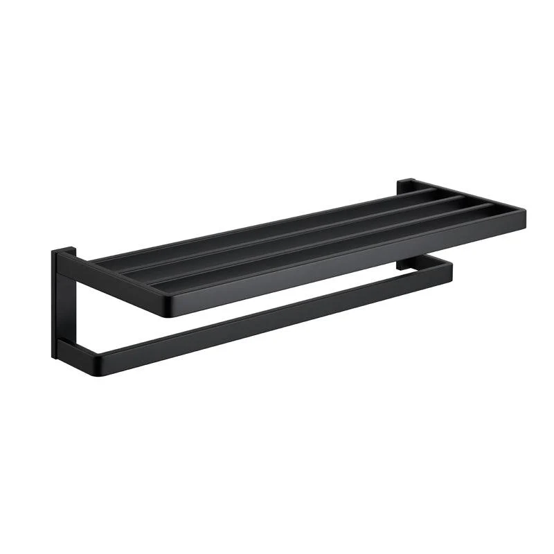 Matte Black 5-Piece Modern Bathroom Accessory as Individual or as a Set with Towel Bar -Bathlova