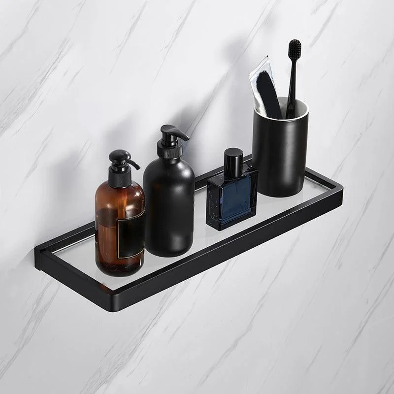 Matte Black 5-Piece Modern Bathroom Accessory as Individual or as a Set with Towel Bar -Bathlova