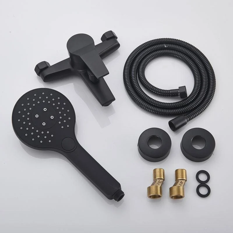 Matte Black Bathroom Bathtub Tap Water Mixer Tap Wall Mount Tap -Bathlova