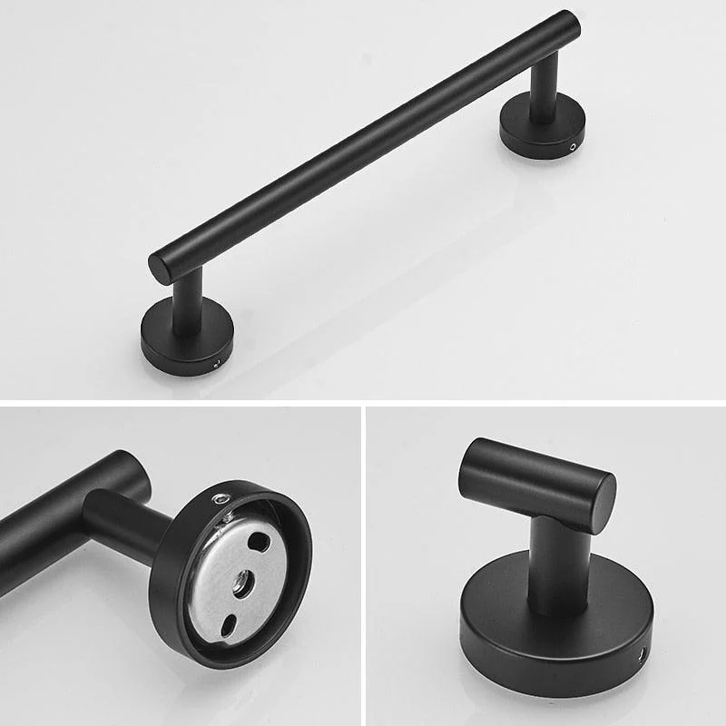 Matte Black Bathroom Hardware Set -Bathlova